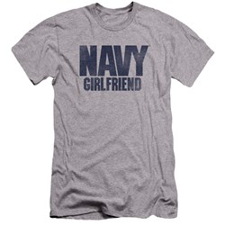 Navy - Mens Girlfriend Premium Slim Fit T-Shirt