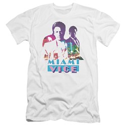Miami Vice - Mens Crockett And Tubbs Premium Slim Fit T-Shirt