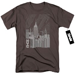New York City - Mens Manhattan Monochrome T-Shirt