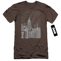 New York City - Mens Manhattan Monochrome Premium Slim Fit T-Shirt