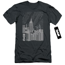 New York City - Mens Manhattan Monochrome Slim Fit T-Shirt
