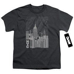 New York City - Youth Manhattan Monochrome T-Shirt