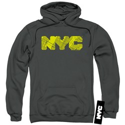 New York City - Mens Nyc Map Fill Pullover Hoodie