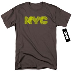 New York City - Mens Nyc Map Fill T-Shirt