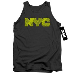 New York City - Mens Nyc Map Fill Tank Top