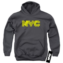 New York City - Youth Nyc Map Fill Pullover Hoodie