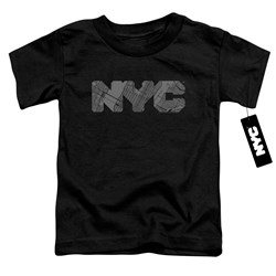 New York City - Toddlers Nyc Map Fill T-Shirt