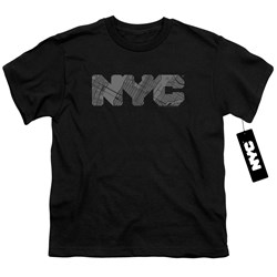 New York City - Youth Nyc Map Fill T-Shirt