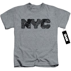 New York City - Youth Nyc Map Fill T-Shirt