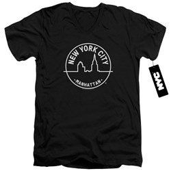 New York City - Mens See Nyc Manhattan V-Neck T-Shirt