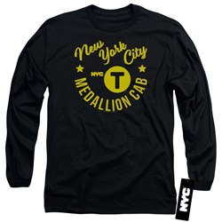 New York City - Mens Nyc Hipster Taxi Tee Long Sleeve T-Shirt