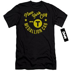 New York City - Mens Nyc Hipster Taxi Tee Premium Slim Fit T-Shirt
