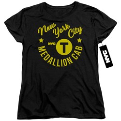 New York City - Womens Nyc Hipster Taxi Tee T-Shirt
