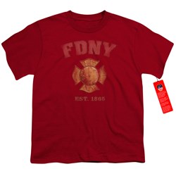 New York City - Youth Fdny Vintage Badge T-Shirt