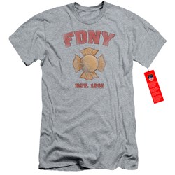 New York City - Mens Fdny Vintage Badge Slim Fit T-Shirt