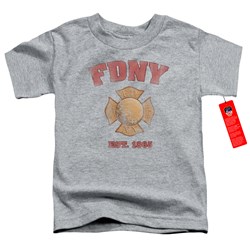 New York City - Toddlers Fdny Vintage Badge T-Shirt