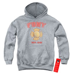 New York City - Youth Fdny Vintage Badge Pullover Hoodie