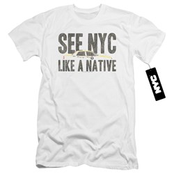 New York City - Mens Nyc Like A Native Premium Slim Fit T-Shirt