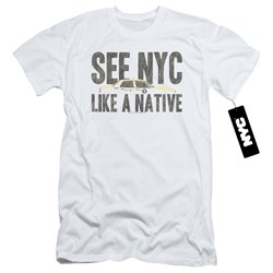 New York City - Mens Nyc Like A Native Slim Fit T-Shirt