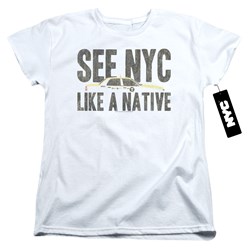 New York City - Womens Nyc Like A Native T-Shirt