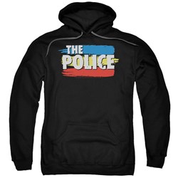 The Police - Mens Three Stripes Logo Pullover Hoodie