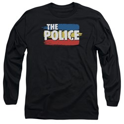 The Police - Mens Three Stripes Logo Long Sleeve T-Shirt