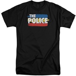 The Police - Mens Three Stripes Logo Tall T-Shirt