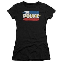 The Police - Juniors Three Stripes Logo T-Shirt