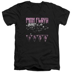 Pink Floyd - Mens Pink Four V-Neck T-Shirt