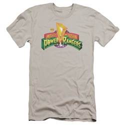 Power Rangers - Mens Mmpr Logo Premium Slim Fit T-Shirt