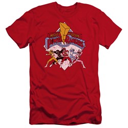 Power Rangers - Mens Retro Rangers Premium Slim Fit T-Shirt