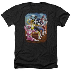 Power Rangers - Mens Impressionist Rangers Heather T-Shirt