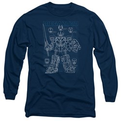Power Rangers - Mens Mega Plans Long Sleeve T-Shirt