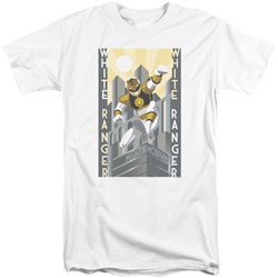 Power Rangers - Mens White Ranger Duo Tall T-Shirt