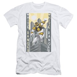 Power Rangers - Mens White Ranger Duo Slim Fit T-Shirt