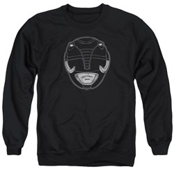 Power Rangers - Mens Black Ranger Mask Sweater