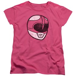 Power Rangers - Womens Pink Ranger Mask T-Shirt