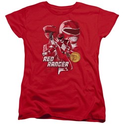 Power Rangers - Womens Red Ranger T-Shirt