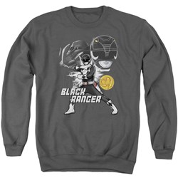 Power Rangers - Mens Black Ranger Sweater
