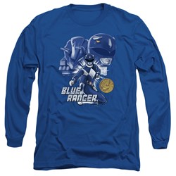 Power Rangers - Mens Blue Ranger Long Sleeve T-Shirt