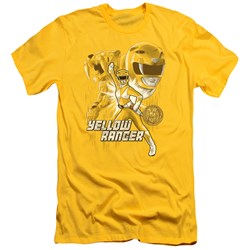 Power Rangers - Mens Yellow Ranger Slim Fit T-Shirt