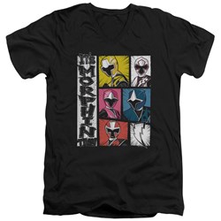 Power Rangers - Mens Its Morphin Time V-Neck T-Shirt