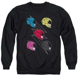 Power Rangers - Mens Line Helmets Sweater