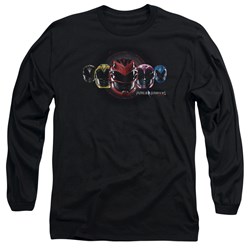 Power Rangers - Mens Head Group Long Sleeve T-Shirt
