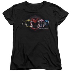Power Rangers - Womens Head Group T-Shirt