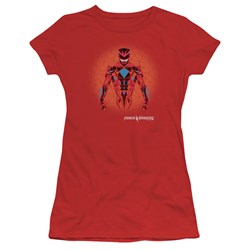 Power Rangers - Juniors Red Power Ranger Graphic T-Shirt