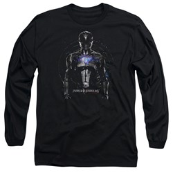 Power Rangers - Mens Black Ranger Long Sleeve T-Shirt