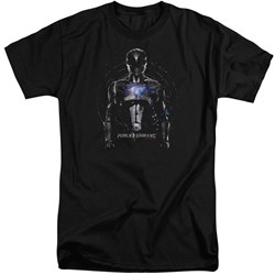 Power Rangers - Mens Black Ranger Tall T-Shirt