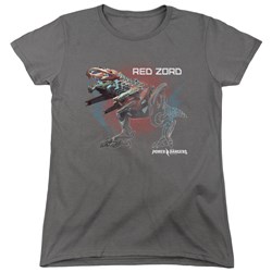 Power Rangers - Womens Red Zord T-Shirt