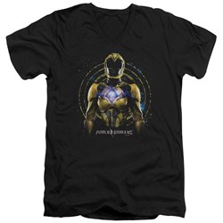 Power Rangers - Mens Yellow Ranger V-Neck T-Shirt